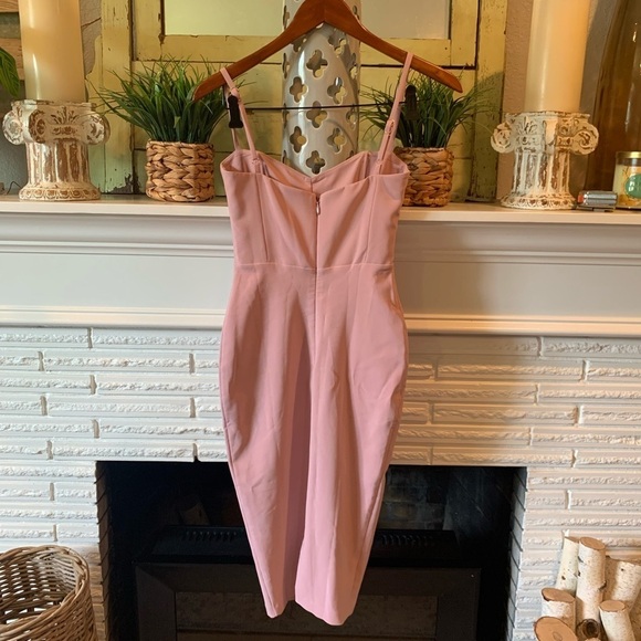 NOOKIE Revolve ALLURE Dusty Pink Bodycon Dress with Bustier Top Size XS Sexy - Picture 8 of 8